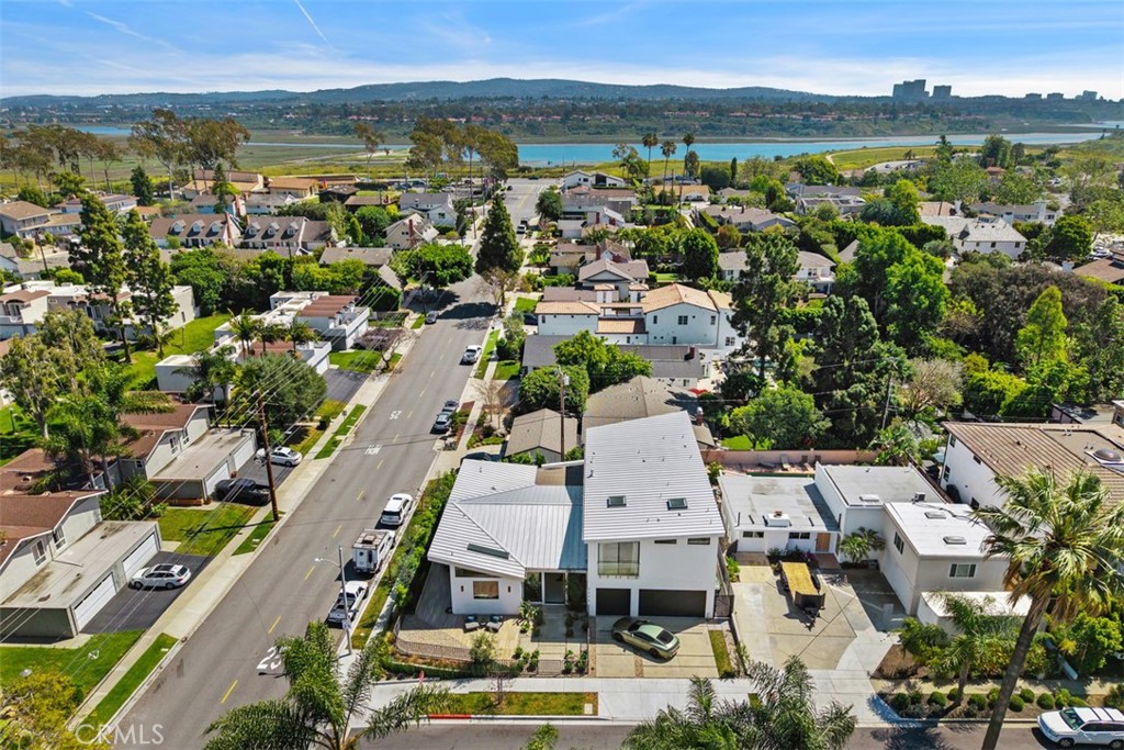 Aerial view over Upper Back Bay, Newport Beach